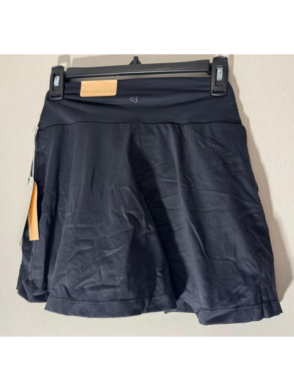 Blogilates Women's Crisscoss Slit Skort, Black, Small